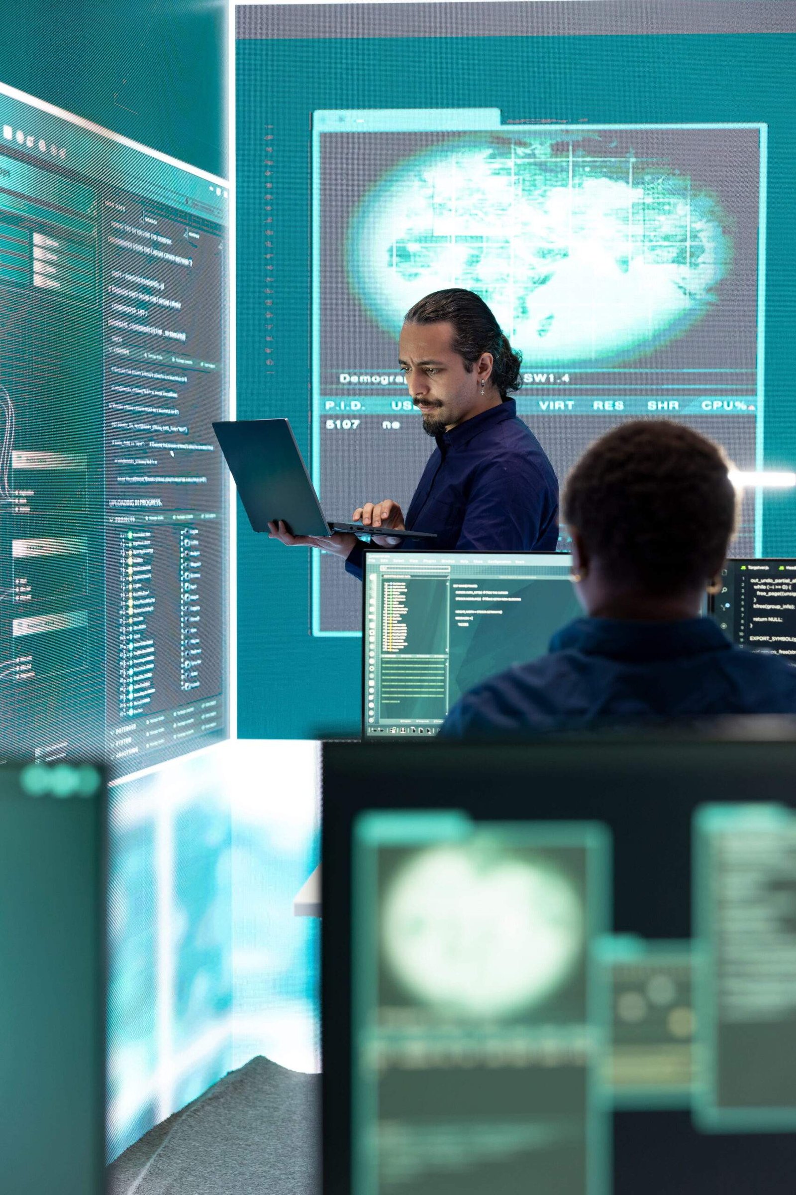 Data analytics team at work